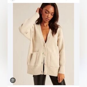 A&F Chenille Oversized Cardigan